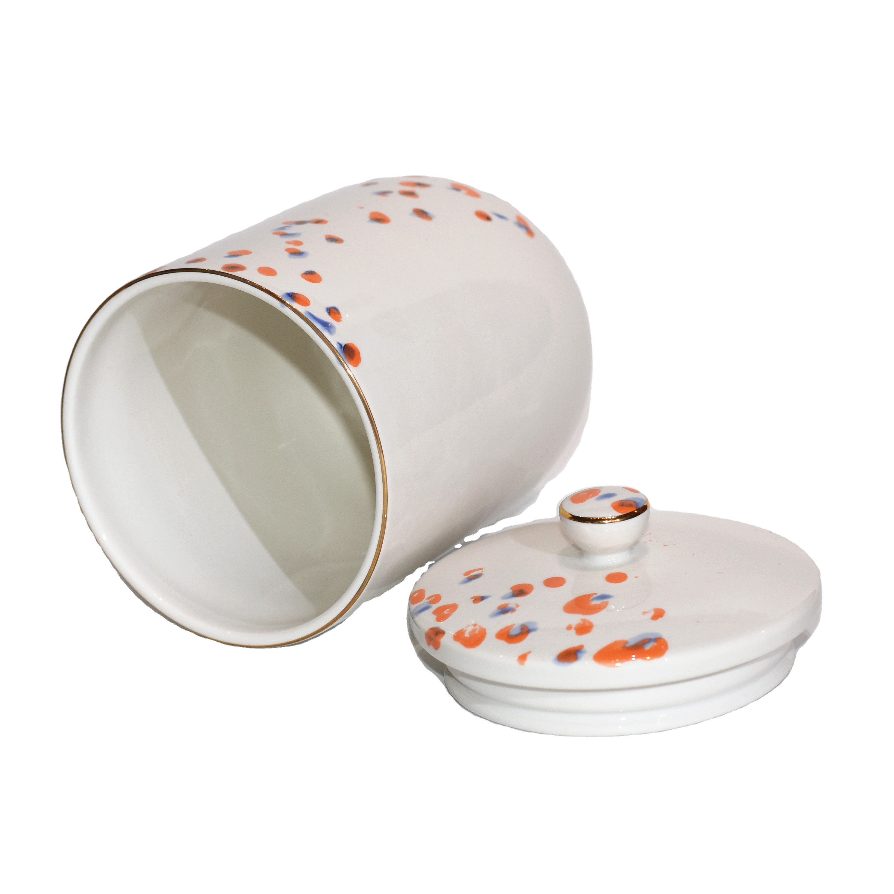 Wholesale Ceramic Kitchen Jar Tea Coffee Canisters with Lid with Custom Logo
