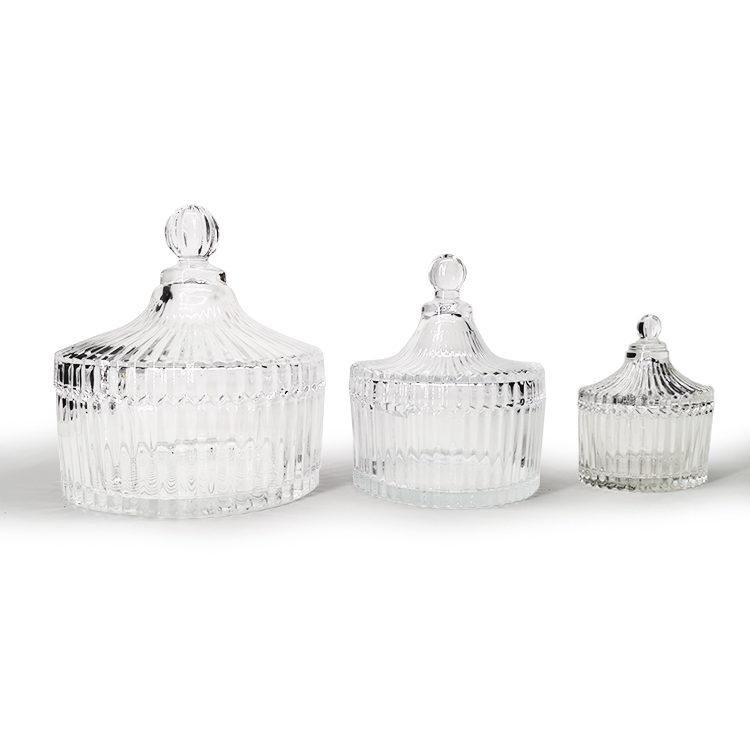Wholesale Cheap Clear Glass Candy Jar For Christmas Storage