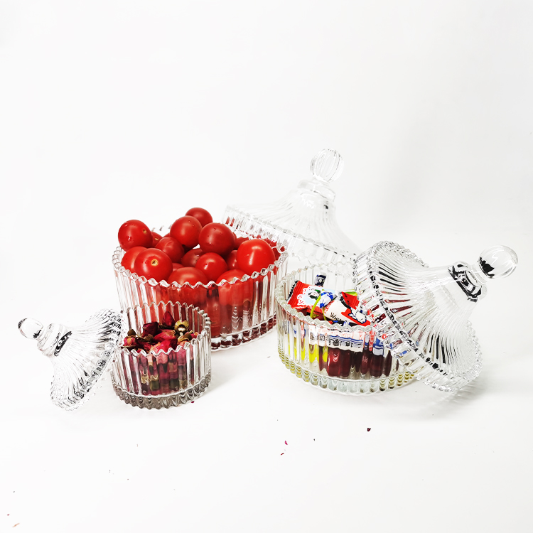 Wholesale Cheap Clear Glass Candy Jar For Christmas Storage