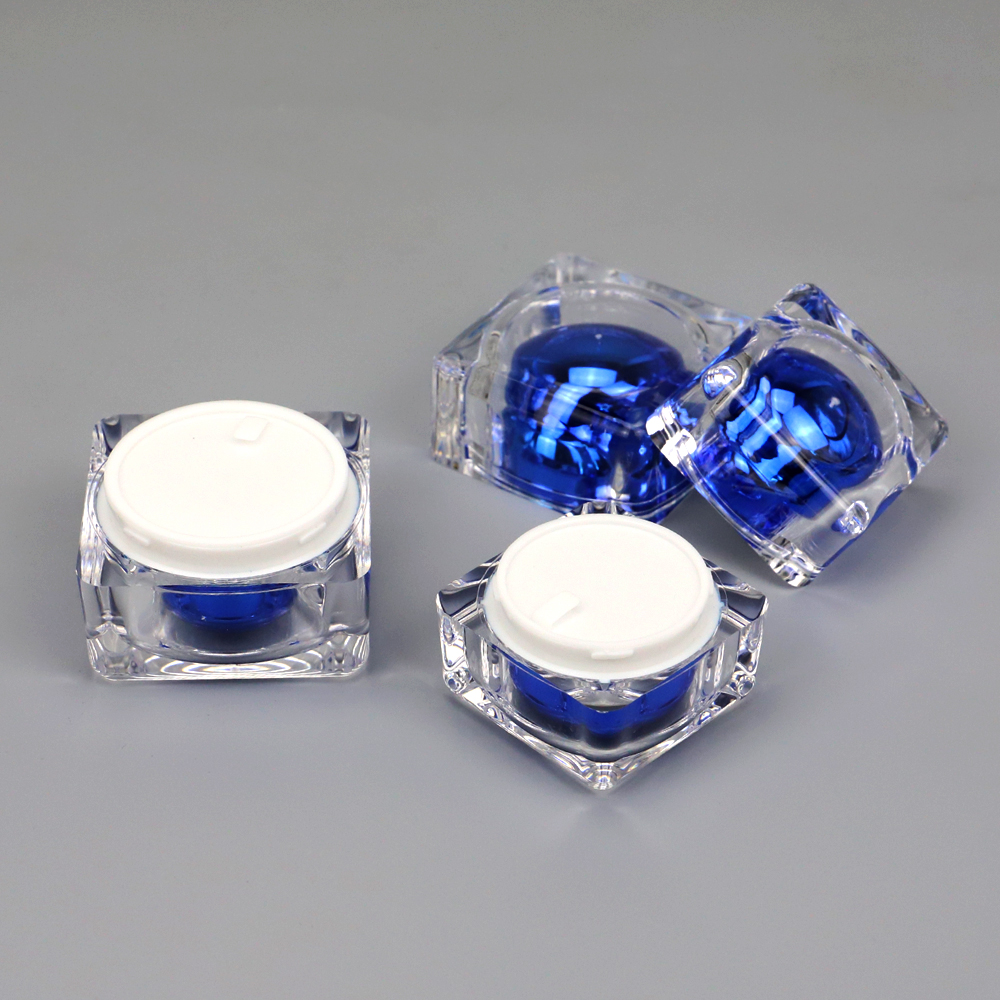 Wholesale Cheap Cosmetic acrylic Plastic Cream jar bottle with cap 30/50G