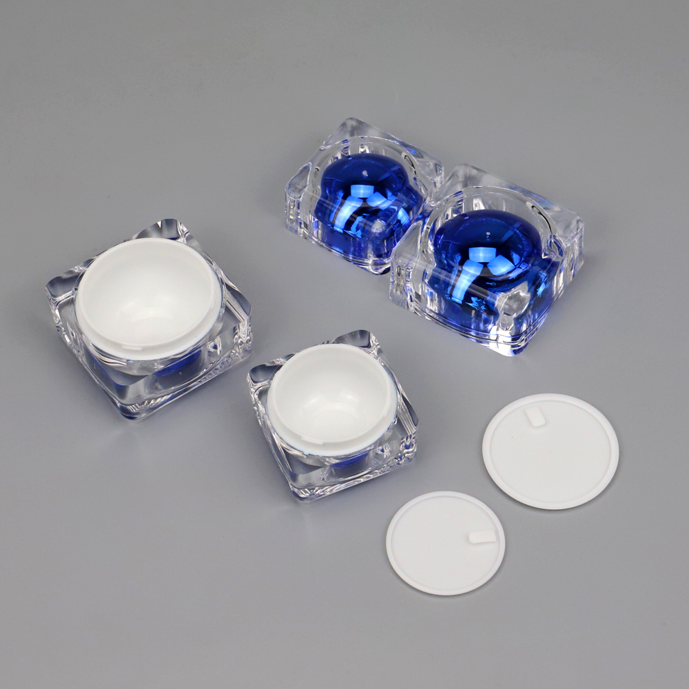 Wholesale Cheap Cosmetic acrylic Plastic Cream jar bottle with cap 30/50G