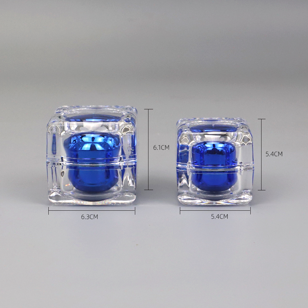 Wholesale Cheap Cosmetic acrylic Plastic Cream jar bottle with cap 30/50G
