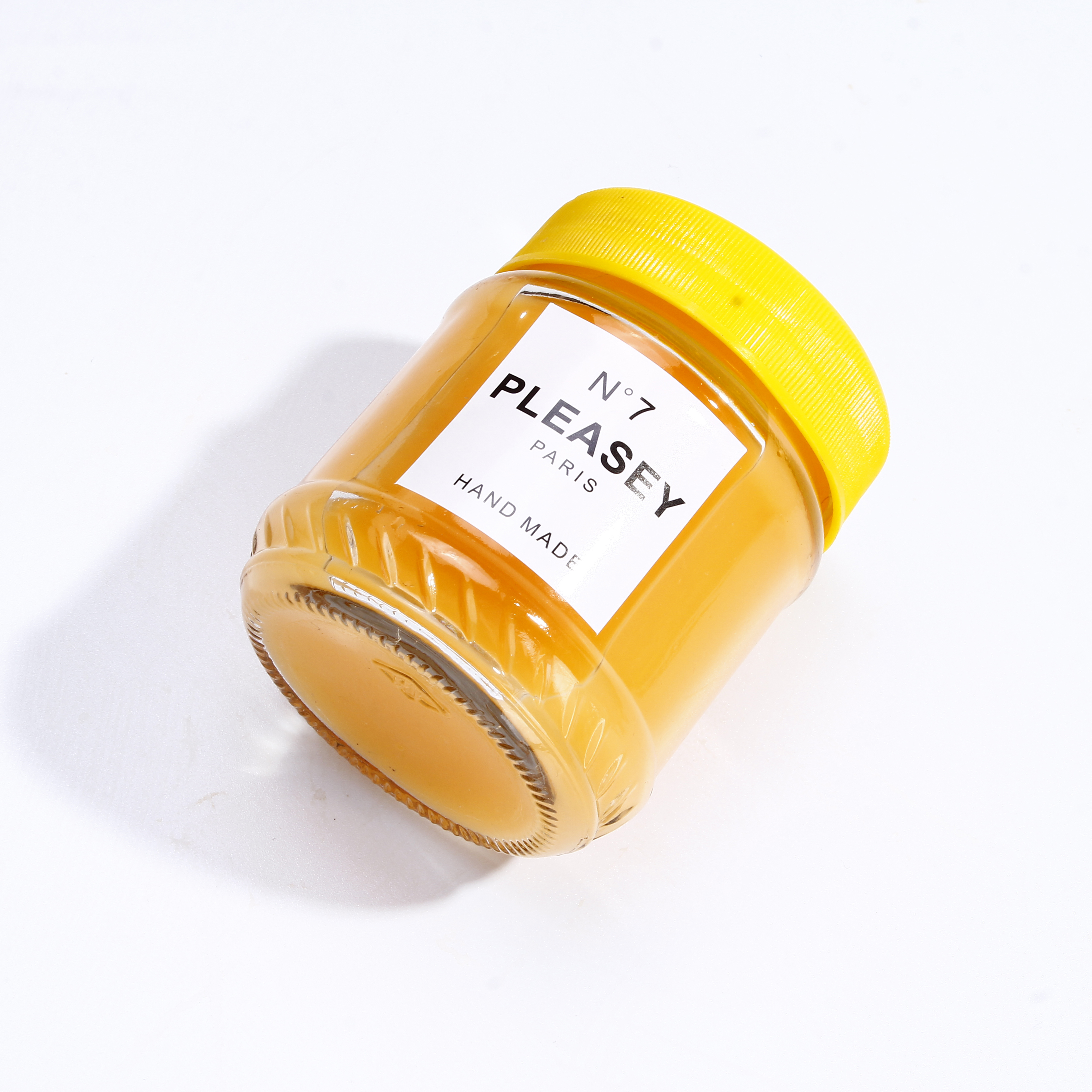 Wholesale Cheap Food Storage Empty Honey Bee Glass Jar For Canning With Metal Lid