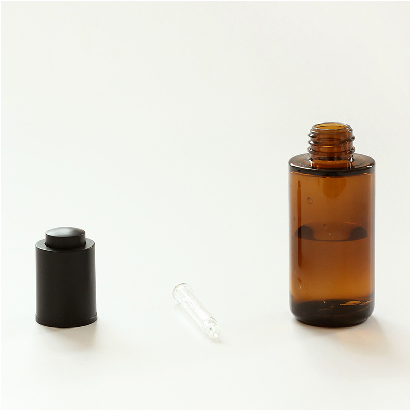 Wholesale Cheaper Empty Brown Cosmetic Bottles 40ml Essential Oil Plastic Bottle