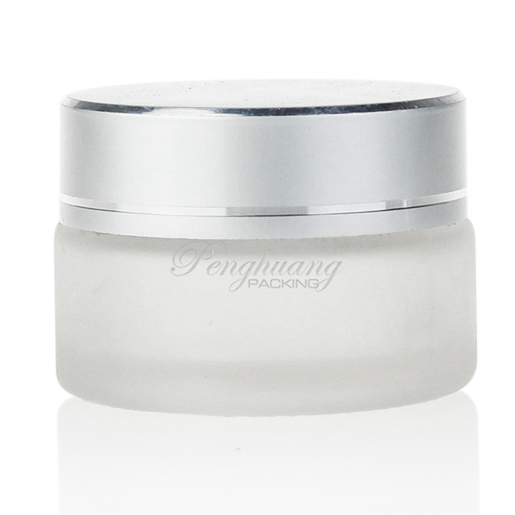 Wholesale Child Resistant Container Glass Cosmetic Jar 20g Aluminum Cap