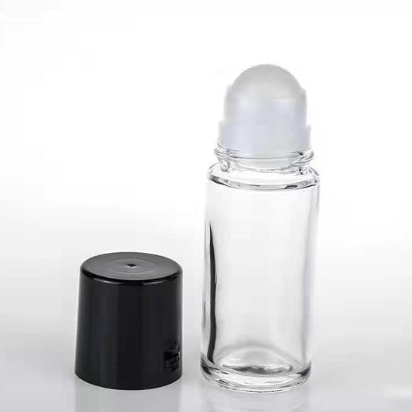 Wholesale Clear 30Ml 50Ml Tall Essential Oil Custom Roll On Glass Bottle For Perfume