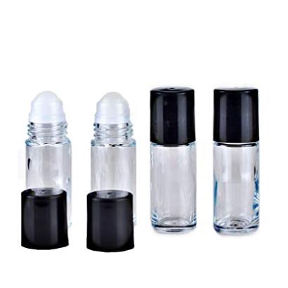 Wholesale Clear 30Ml 50Ml Tall Essential Oil Custom Roll On Glass Bottle For Perfume