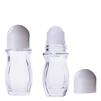 Wholesale Clear 30Ml 50Ml Tall Essential Oil Custom Roll On Glass Bottle For Perfume