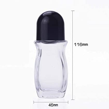 Wholesale Clear 30Ml 50Ml Tall Essential Oil Custom Roll On Glass Bottle For Perfume