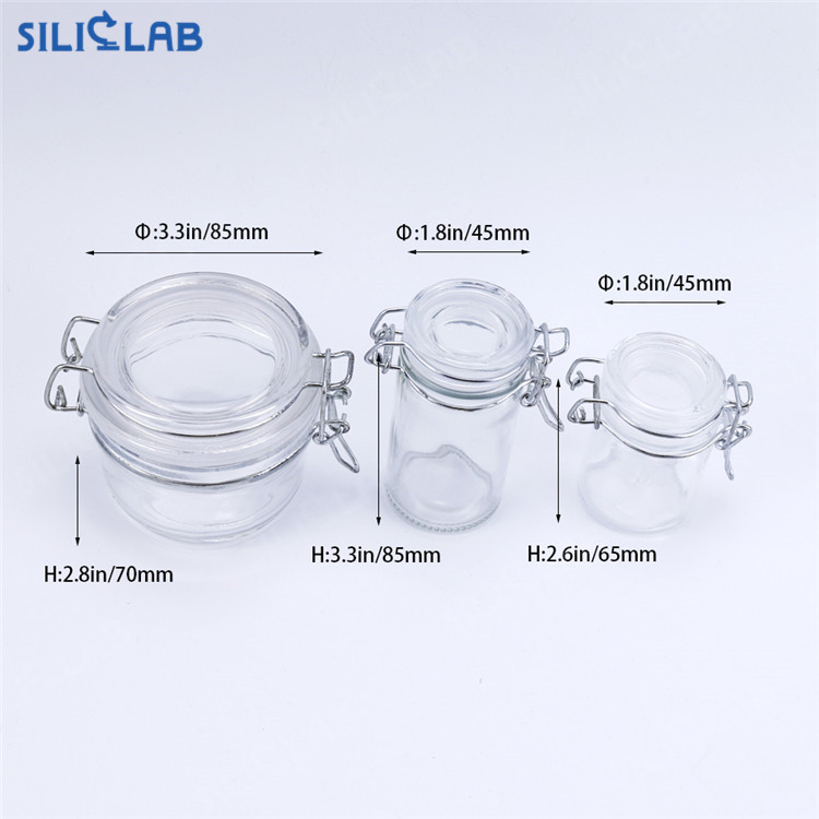 Wholesale Clear Airtight Glass Jar Cosmetic Cream Bottle Glass Jars With Lid