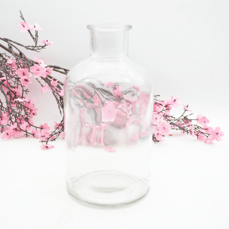 Wholesale Clear Amber Glass Apothecary Bottle Pharmacy Reagent Bottle With Glass Stopper