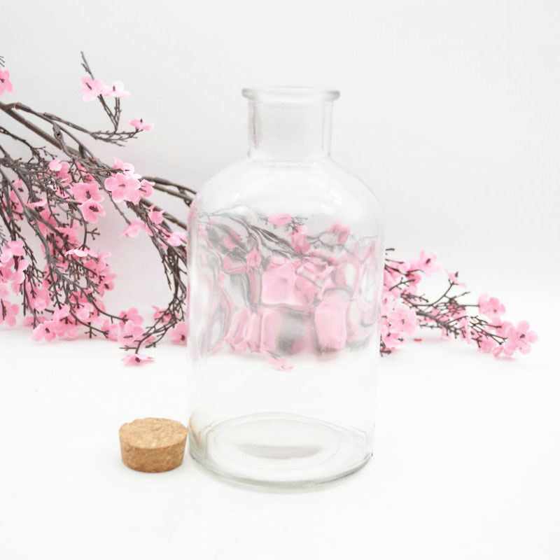 Wholesale Clear Amber Glass Apothecary Bottle Pharmacy Reagent Bottle With Glass Stopper