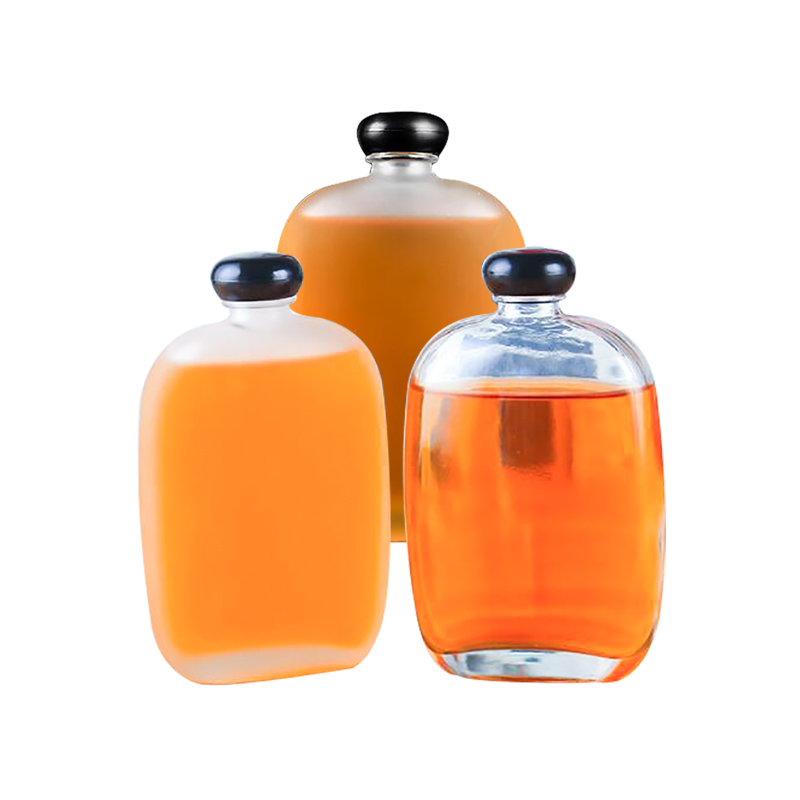 Wholesale Clear Empty 100ml/250ml/350ml New Design Glass Juice Bottle/Wine Bottle
