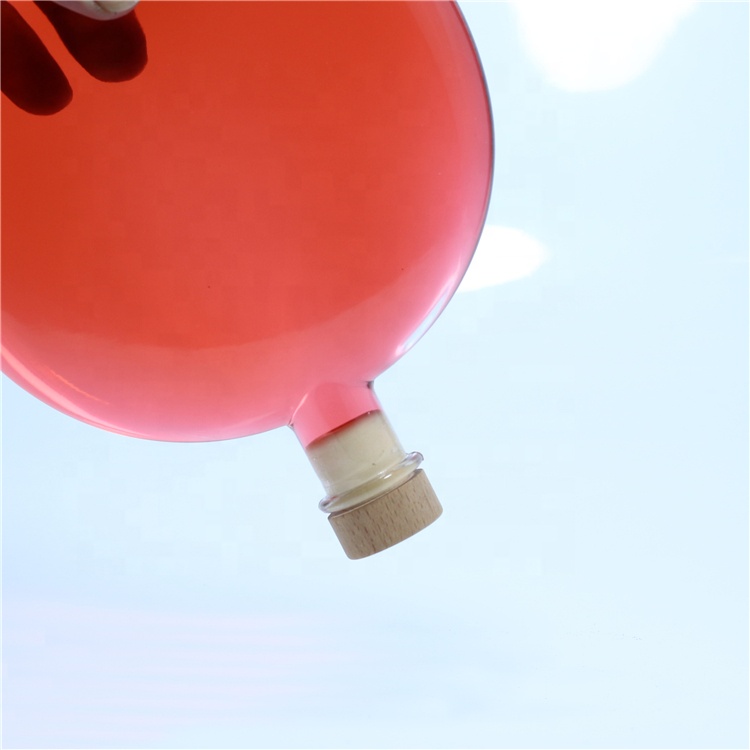 Wholesale Clear Flat Round 500 ml Glass Olive Oil Bottle with Cork