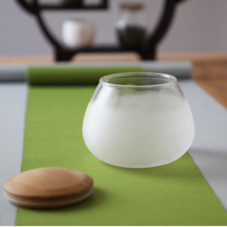 Wholesale Clear High Borosilicate Round GlassJar Candy Spice Jar Honey Glass Ja