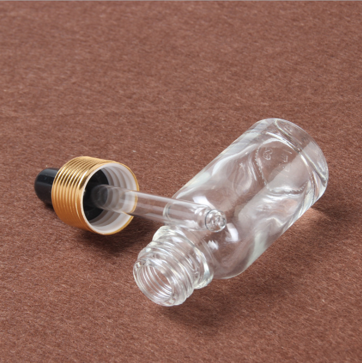 Wholesale Clear Transparent Empty Essential Oil Skin Care Massage Oil Glass Dropper Bottle 5ml 10ml 15ml 20ml 30ml 50ml 100ml