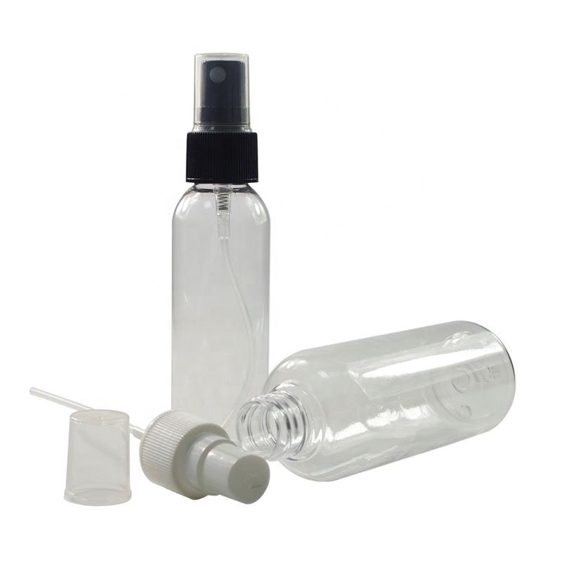 Wholesale Clear Transparent Empty Mini Small 2oz 4oz 20ml 30ml 50ml 60ml 100ml Perfume Fine Mist PET Plastic Spray Bottles