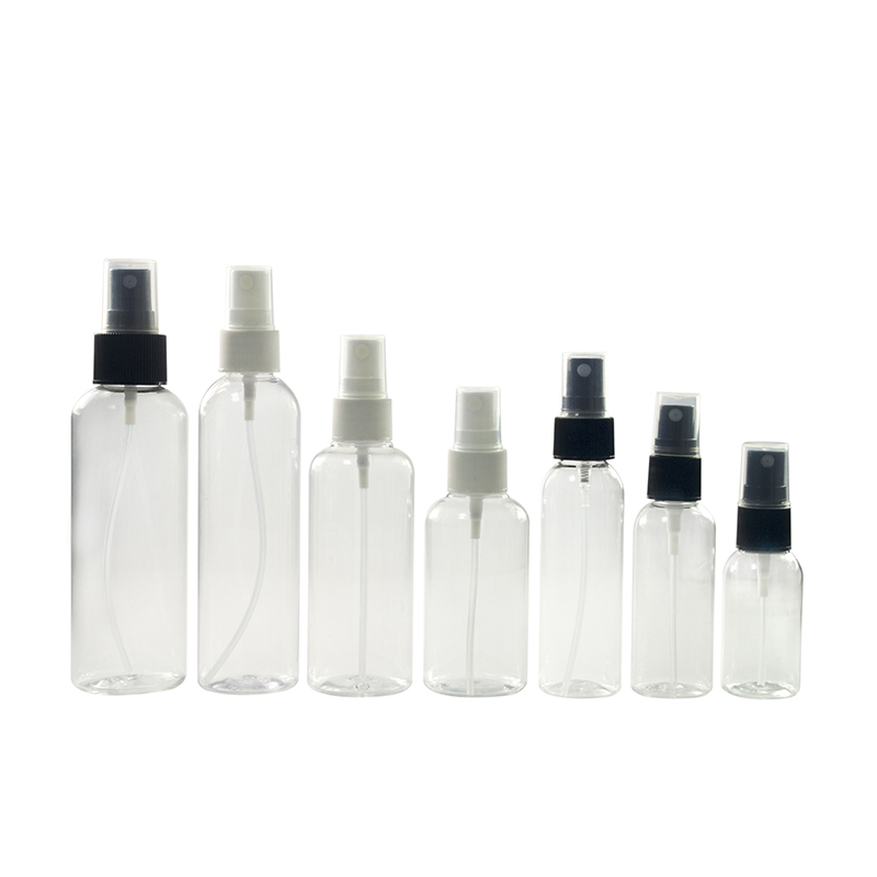 Wholesale Clear Transparent Empty Mini Small 2oz 4oz 20ml 30ml 50ml 60ml 100ml Perfume Fine Mist PET Plastic Spray Bottles
