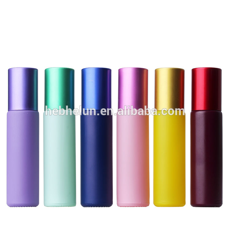Wholesale Cobalt Blue Amber Clear Glass Essential Oil Roller Bottles 10ml