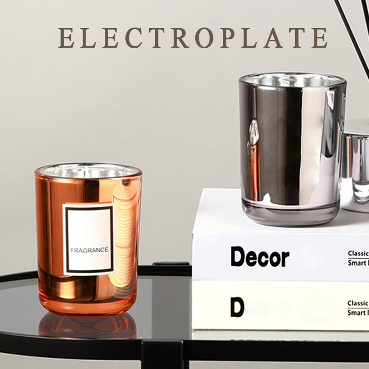 Wholesale Color Frosted Glass Candle Jars With Wooden Lid