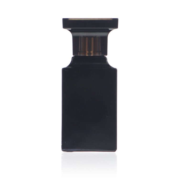 Wholesale Colored Black And Blue Empty Luxury Square Perfume Bottle Glass Bottle For Men And Women