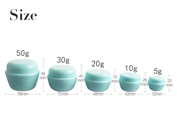 Wholesale Colorful Empty Cosmetic Container 1oz 5ml 10ml 20ml 30ml 50ml Plastic Mushroom Cream Jars