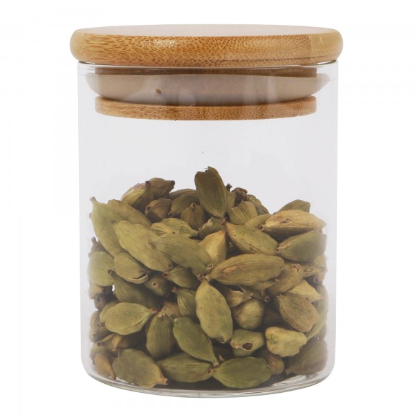 Wholesale Competitive Price Storage Bottles High Borosilicate Glass Jar And Glass Bottles With Cork Bamboo Lid