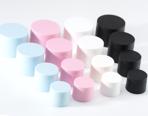 Wholesale Cosmetic Containers 5g White Pink Blue Colorful Empty PP Small Plastic Cream Jar