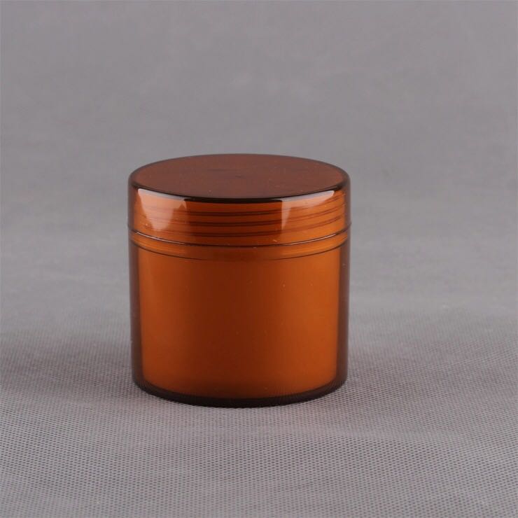 Wholesale Cosmetic Containers Frosted Clear Glass Cream Jar with wooden lid