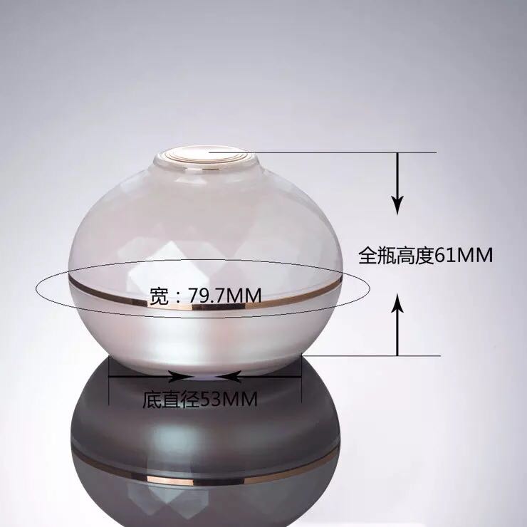 Wholesale Cosmetic Containers Frosted Clear Glass Cream Jar with wooden lid