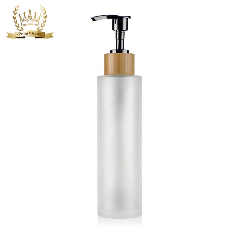 Wholesale Cosmetic Packaging 30g 50g 100g Small Glass Bamboo Cream Jar with Wooden Lid