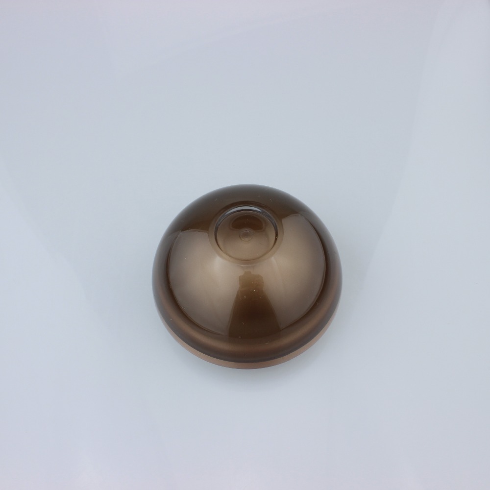 Wholesale Cosmetic Packaging Jar 5g 10g 30g 50g, Brown Shimmery Acrylic Ball Jar 100g