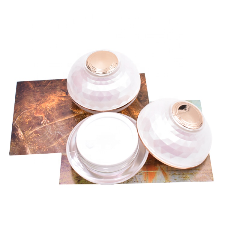 Wholesale Cosmetic Packaging Luxury Double Wall Beauty Skin Care Pink Color Acrylic Jar