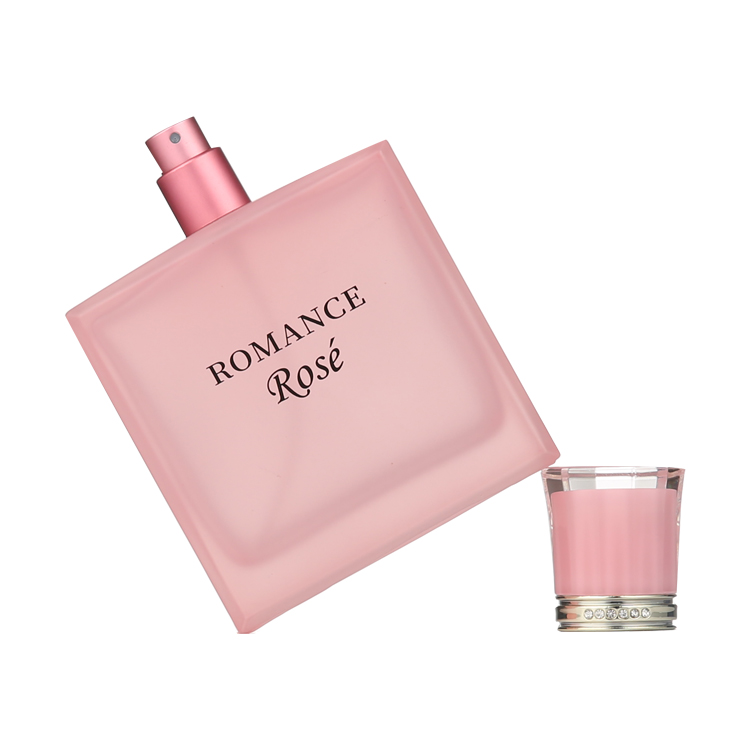 Wholesale Cosmetic Packaging Luxury Pink Empty 100ml Glass Perfume Bottles