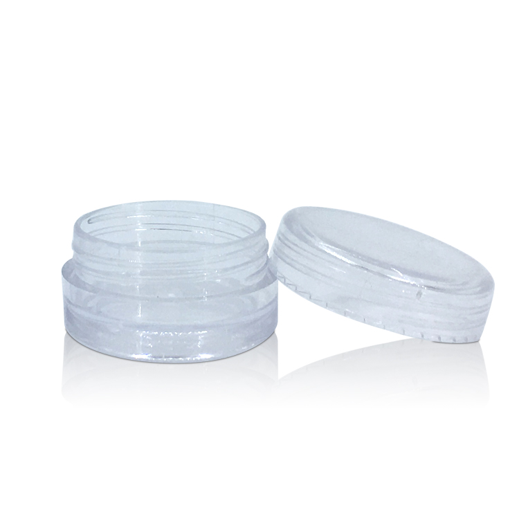 Wholesale Cosmetic Packaging Mini Sample Skin Care Cream 5g Clear Plastic Jar