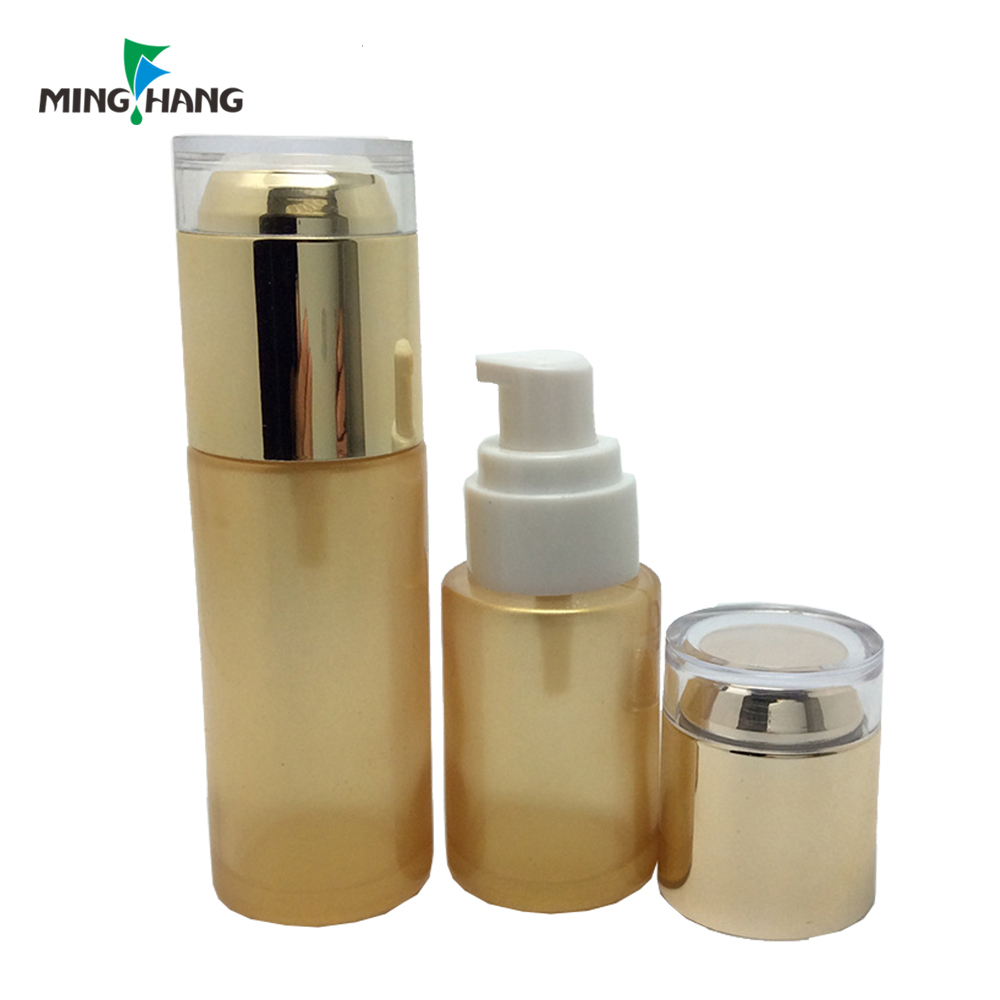 Wholesale Cosmetic Packaging Set Glass Skincare Serum Bottle With Pump