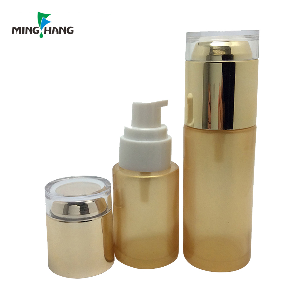 Wholesale Cosmetic Packaging Set Glass Skincare Serum Bottle With Pump