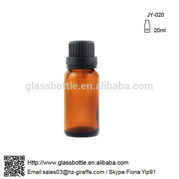 Wholesale Cosmetic jar 20ml Essential oil Bottle Glass JY-020