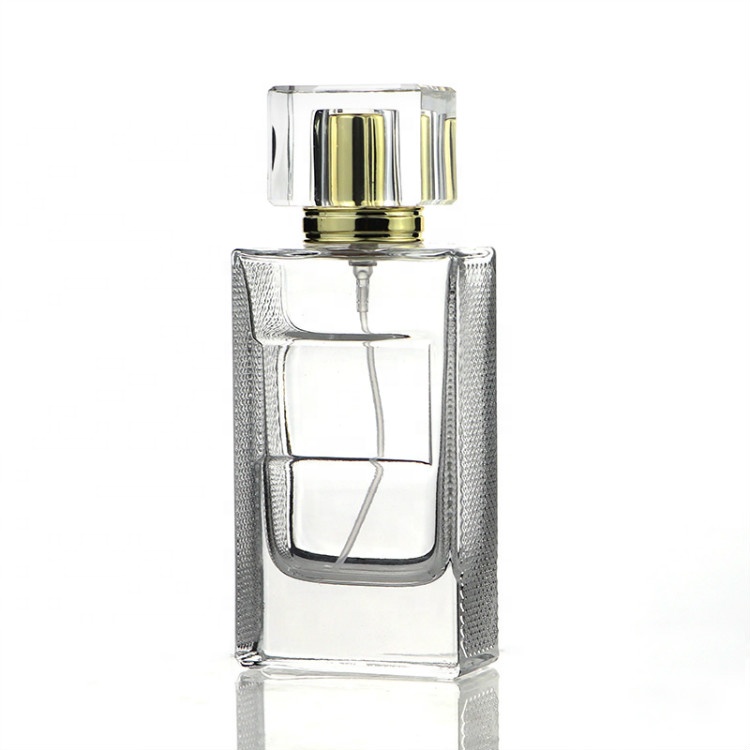 Wholesale Cosmetics Packaging Luxury 55ml Frosted Glass Perfume Bottles With Spray