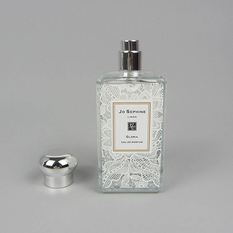 Wholesale Custom 100ml Square Perfume Empty Spray Glass Bottle Fragrance Bottle Glass