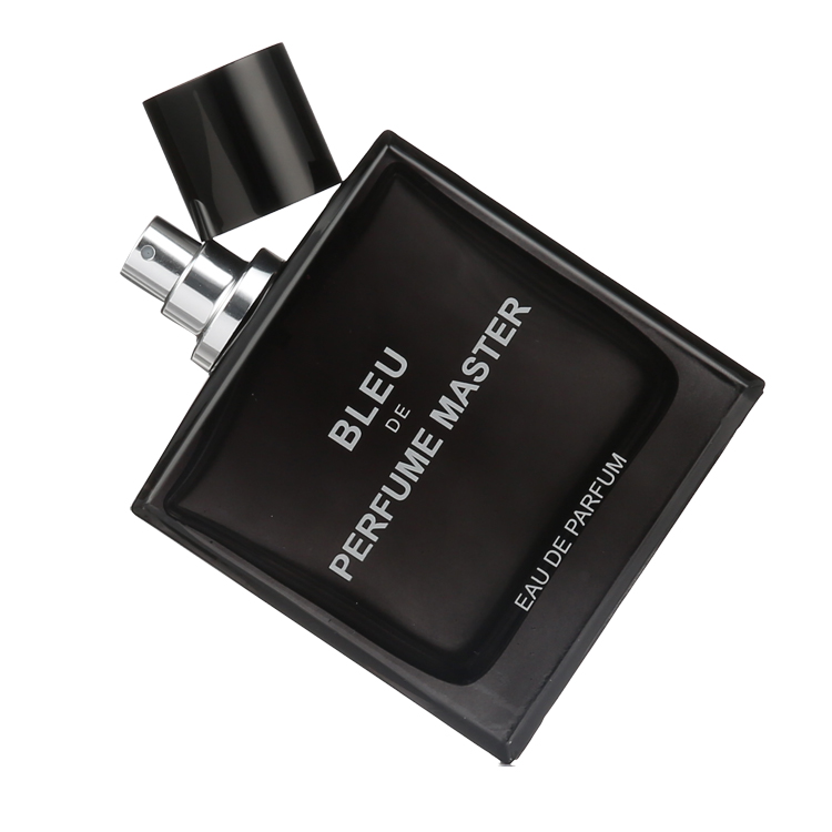 Wholesale Custom 100ml Stick Cheap Glass Black Crimp Perfume Bottle