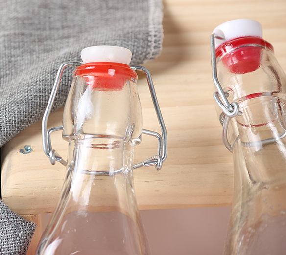 Wholesale Custom 12oz 250ml 750ml Clear Amber Empty Swing Top Beer Glass Bottles