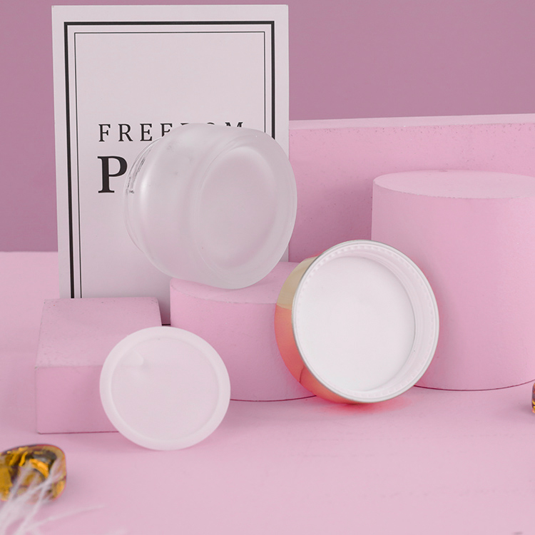 Wholesale Custom 20ml to 100ml Luxury Cosmetic Packaging Set Glass Lotion Pump Bottle Cream Jar