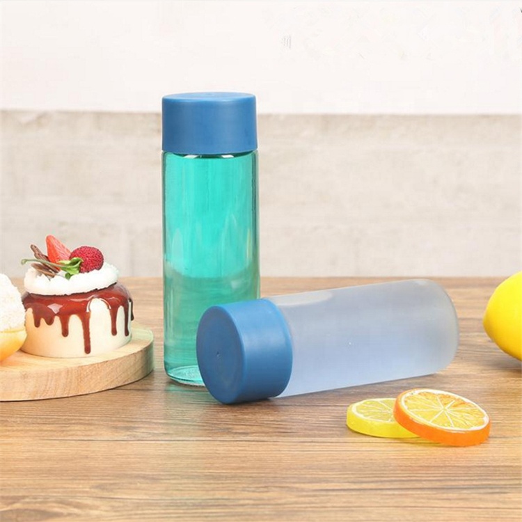 Wholesale Custom 250ml 300ml 500ml Empty Clear Round Beverage Coffee Milk Tea Juice Glass Voss Water Soft Drink Bottles