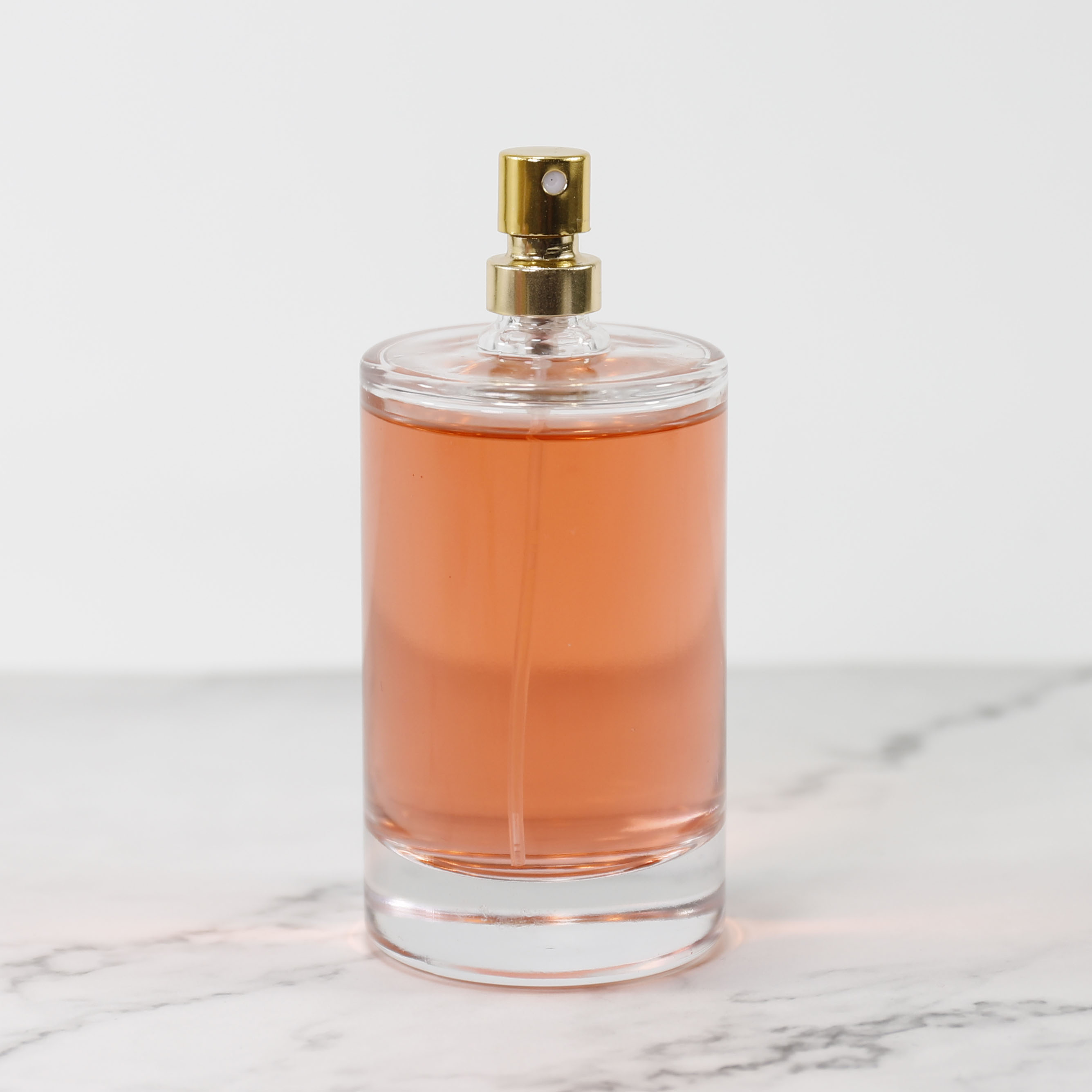 Wholesale Custom 50ml 100ml Round Empty Transparent Glass Perfume Oils Bottles
