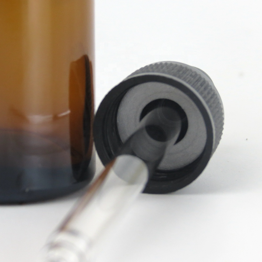 Wholesale Custom 5ml 10ml 15ml 20ml 30ml 50ml 100ml Amber Cosmetic Dropper Bottle Glass Oil Dropper Bottle