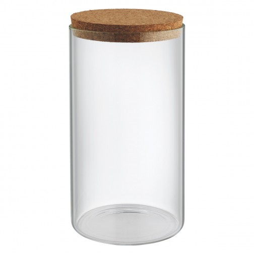 Wholesale Custom Bamboo Clear Storage Glass Jar And Bottles 800ML With Lid