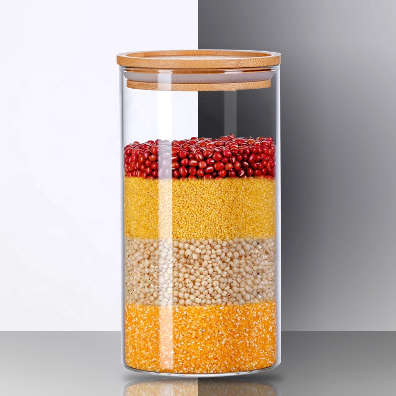 Wholesale Custom Clear Empty Food Cake Candy Cookie Coffee Fancy 100 Ml Glass Jar 1000ml