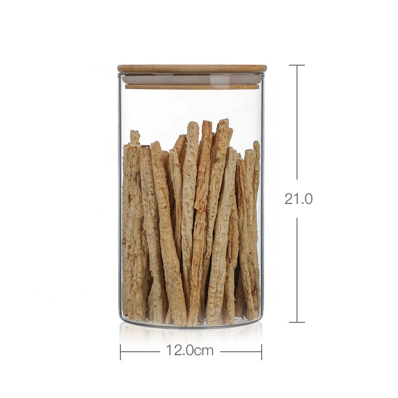 Wholesale Custom Clear Jar Coffee Empty Airtight Storage Borosilicate Glass Food Container