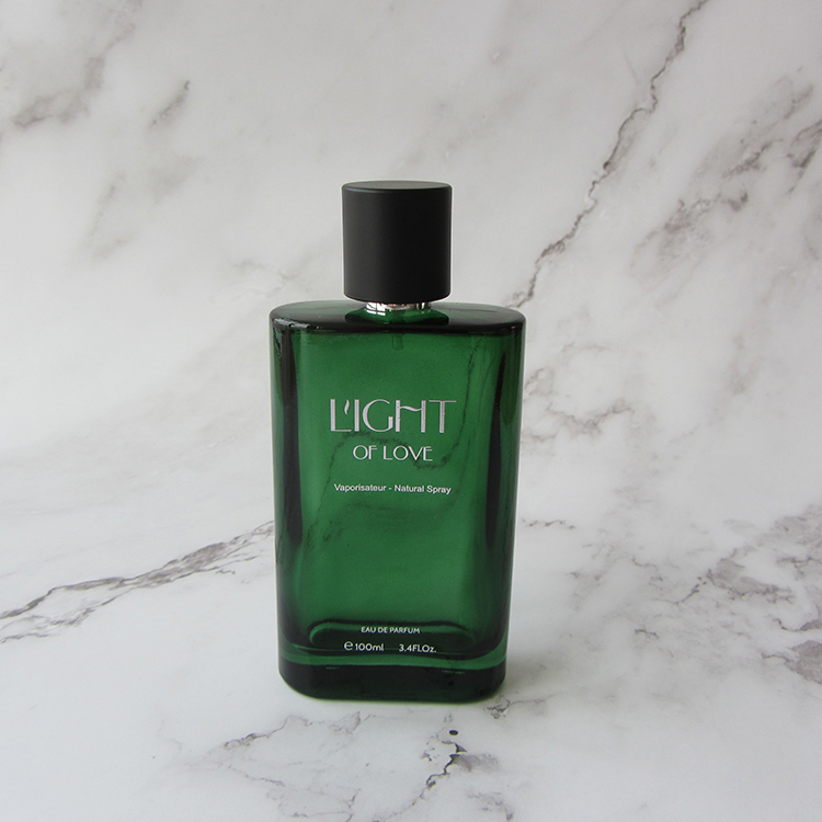 Wholesale Custom Design Empty Luxury Square Black Spray Rectangle Refillable Fancy 100ml Glass Perfume Bottle